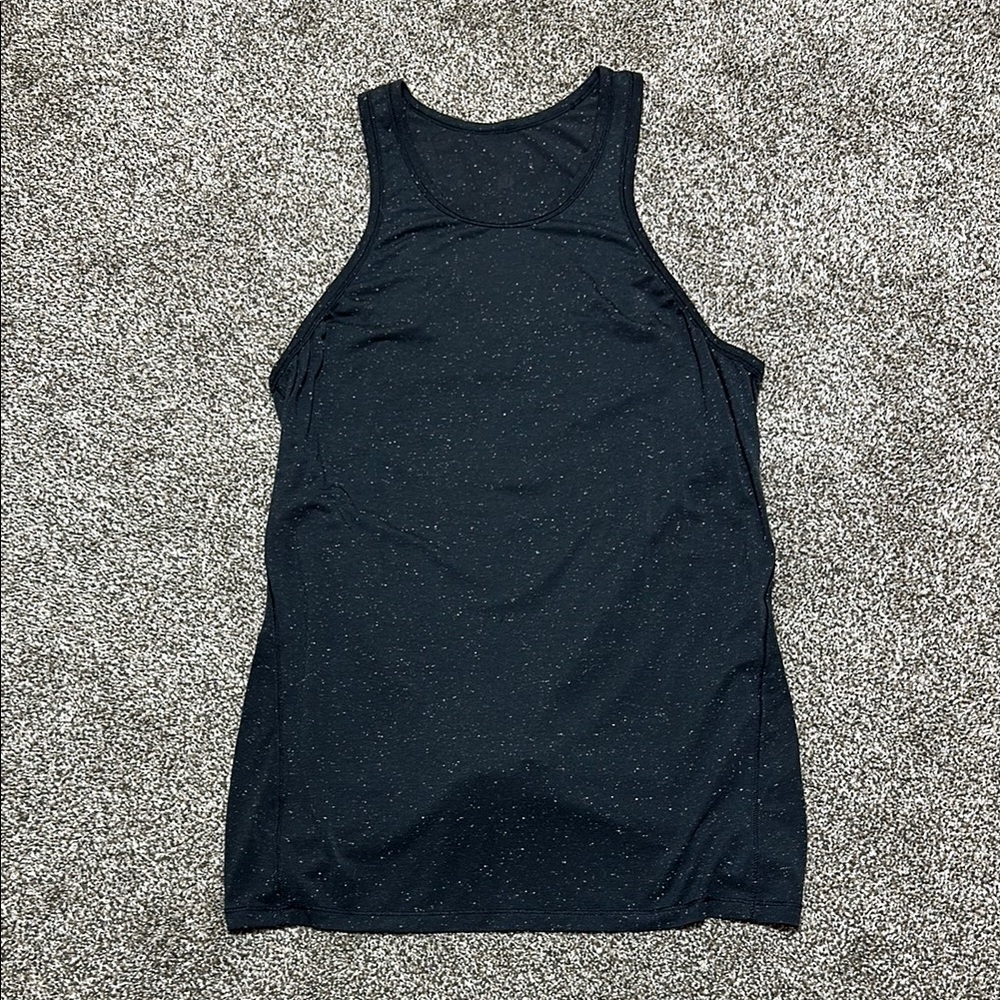 Lululemon Black Speckled racerback Tank Top - no size tag, fits like a 6
